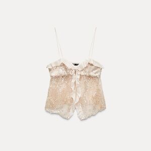 Zara Sequin Camisole Top